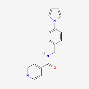molecular formula C17H15N3O B4323531 N-{[4-(1H-PYRROL-1-YL)PHENYL]METHYL}PYRIDINE-4-CARBOXAMIDE 