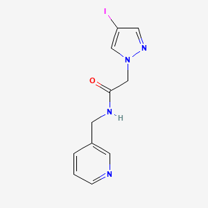 molecular formula C11H11IN4O B4323563 2-(4-IODO-1H-PYRAZOL-1-YL)-N-[(PYRIDIN-3-YL)METHYL]ACETAMIDE 