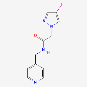 molecular formula C11H11IN4O B4323583 2-(4-IODO-1H-PYRAZOL-1-YL)-N-[(PYRIDIN-4-YL)METHYL]ACETAMIDE 