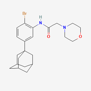 molecular formula C22H29BrN2O2 B4323768 N-[5-(ADAMANTAN-1-YL)-2-BROMOPHENYL]-2-(MORPHOLIN-4-YL)ACETAMIDE 