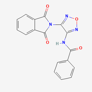 molecular formula C17H10N4O4 B4323787 N-[4-(1,3-dioxo-1,3-dihydro-2H-isoindol-2-yl)-1,2,5-oxadiazol-3-yl]benzamide 