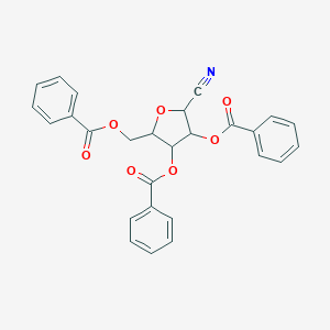 molecular formula C27H21NO7 B043239 2,3,5-三-O-苯甲酰-β-D-呋喃核糖氰化物 CAS No. 23316-67-8