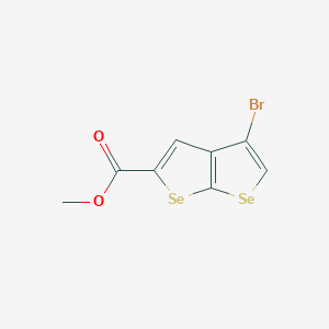molecular formula C8H5BrO2Se2 B4324157 methyl 4-bromoselenopheno[2,3-b]selenophene-2-carboxylate 