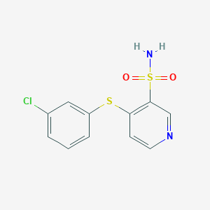 4-((3-Chlorophenyl)thio)-3-pyridinesulfonamide