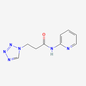 molecular formula C9H10N6O B4324982 N-(2-PYRIDINYL)-3-(1H-TETRAZOL-1-YL)PROPANAMIDE 