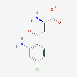 molecular formula C10H11ClN2O3 B043258 (2R)-2-amino-4-(2-amino-4-chlorophenyl)-4-oxobutanoic acid CAS No. 175777-22-7