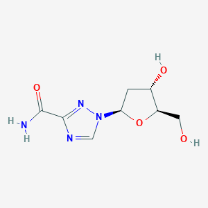 molecular formula C8H12N4O4 B043261 2'-Deoxyribavirin CAS No. 40372-06-3