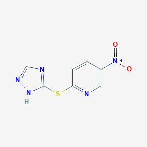 5-nitro-2-(4H-1,2,4-triazol-3-ylsulfanyl)pyridine