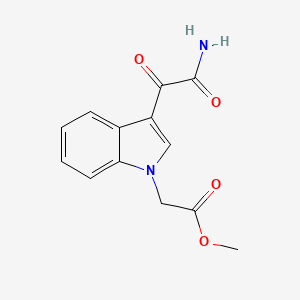 molecular formula C13H12N2O4 B4326290 METHYL 2-[3-(2-AMINO-2-OXOACETYL)-1H-INDOL-1-YL]ACETATE 