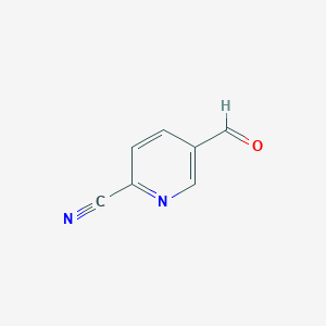 molecular formula C7H4N2O B043265 5-Formylpicolinonitrile CAS No. 131747-68-7