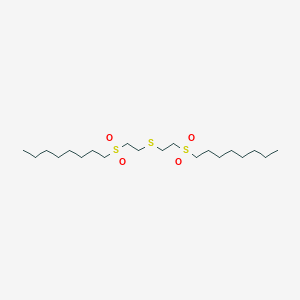 molecular formula C20H42O4S3 B4326586 OCTYL (2-{[2-(OCTYLSULFONYL)ETHYL]SULFANYL}ETHYL) SULFONE 