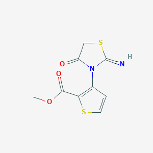 molecular formula C9H8N2O3S2 B4327353 METHYL 3-(2-IMINO-4-OXO-1,3-THIAZOLAN-3-YL)-2-THIOPHENECARBOXYLATE 
