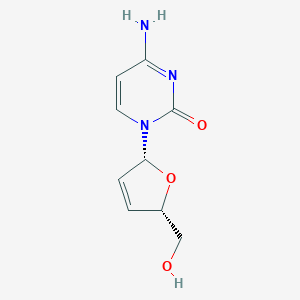 molecular formula C9H11N3O3 B043274 2',3'-Didehydro-2',3'-dideoxycytidine CAS No. 7481-88-1