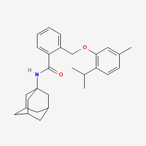 molecular formula C28H35NO2 B4327529 N-(ADAMANTAN-1-YL)-2-{[5-METHYL-2-(PROPAN-2-YL)PHENOXY]METHYL}BENZAMIDE 