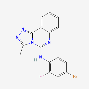 molecular formula C16H11BrFN5 B4327687 N-(4-bromo-2-fluorophenyl)-3-methyl-[1,2,4]triazolo[4,3-c]quinazolin-5-amine 
