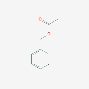 molecular formula C9H10O2<br>C9H10O2<br>CH3COOCH2C6H5 B043277 Benzyl acetate CAS No. 140-11-4