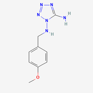 molecular formula C9H12N6O B4327930 N-(5-AMINO-1H-1,2,3,4-TETRAAZOL-1-YL)-N-(4-METHOXYBENZYL)AMINE 