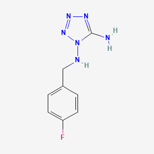 molecular formula C8H9FN6 B4327940 N-(5-AMINO-1H-1,2,3,4-TETRAAZOL-1-YL)-N-(4-FLUOROBENZYL)AMINE 