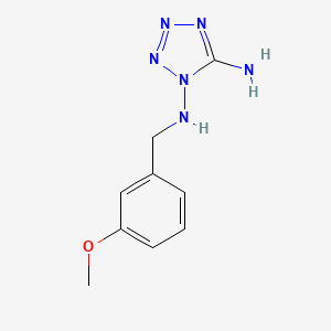 molecular formula C9H12N6O B4327947 N-(5-AMINO-1H-1,2,3,4-TETRAAZOL-1-YL)-N-(3-METHOXYBENZYL)AMINE 