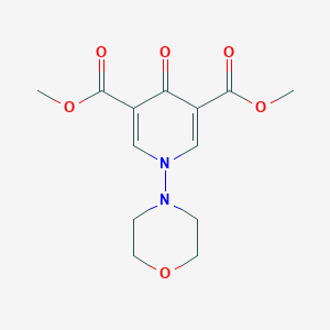 molecular formula C13H16N2O6 B4327991 DIMETHYL 1-MORPHOLINO-4-OXO-1,4-DIHYDRO-3,5-PYRIDINEDICARBOXYLATE 