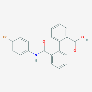 2-[2-[(4-Bromophenyl)carbamoyl]phenyl]benzoic acid