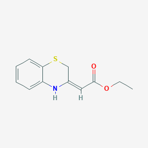 molecular formula C12H13NO2S B4328512 ethyl 2-[(3Z)-3,4-dihydro-2H-1,4-benzothiazin-3-ylidene]acetate 