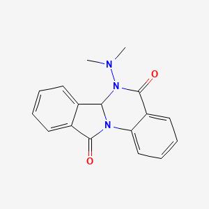 molecular formula C17H15N3O2 B4328622 6-(DIMETHYLAMINO)-5H,6H,6AH,11H-ISOINDOLO[2,1-A]QUINAZOLINE-5,11-DIONE 