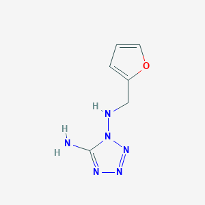 molecular formula C6H8N6O B4328716 N1-[(FURAN-2-YL)METHYL]-1H-1,2,3,4-TETRAZOLE-1,5-DIAMINE 