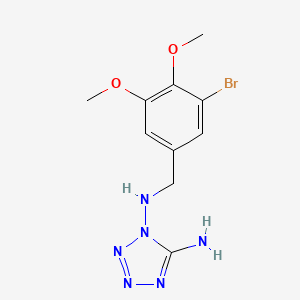 molecular formula C10H13BrN6O2 B4328718 N1-[(3-BROMO-4,5-DIMETHOXYPHENYL)METHYL]-1H-1,2,3,4-TETRAZOLE-1,5-DIAMINE 