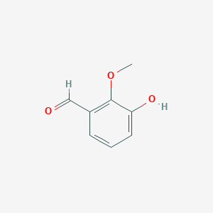 molecular formula C8H8O3 B043290 3-Hydroxy-2-methoxybenzaldehyde CAS No. 66495-88-3