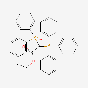 molecular formula C34H30O3P2 B4329098 ETHYL 2-(DIPHENYLPHOSPHOROSO)-2-(TRIPHENYL-LAMBDA5-PHOSPHANYLIDENE)ACETATE 