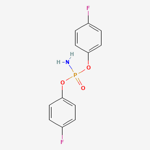 molecular formula C12H10F2NO3P B4329240 Bis(4-fluorophenyl) phosphoramidate 