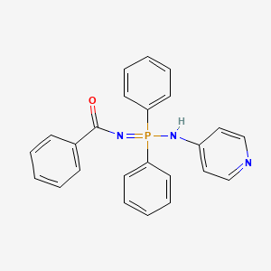 molecular formula C24H20N3OP B4329250 N-{DIPHENYL[(PYRIDIN-4-YL)AMINO]-LAMBDA5-PHOSPHANYLIDENE}BENZAMIDE 