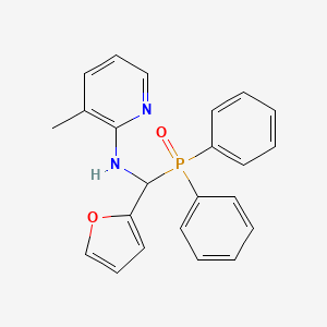molecular formula C23H21N2O2P B4329265 N-[(DIPHENYLPHOSPHOROSO)(FURAN-2-YL)METHYL]-3-METHYLPYRIDIN-2-AMINE 