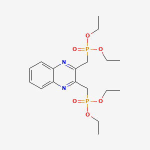 molecular formula C18H28N2O6P2 B4329268 DIETHYL ({3-[(DIETHOXYPHOSPHORYL)METHYL]QUINOXALIN-2-YL}METHYL)PHOSPHONATE 