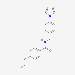 molecular formula C20H20N2O2 B4329352 4-ETHOXY-N-{[4-(1H-PYRROL-1-YL)PHENYL]METHYL}BENZAMIDE 