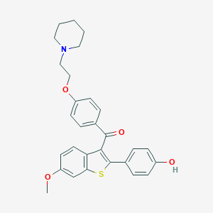 molecular formula C29H29NO4S B043300 Raloxifene 6-Monomethyl Ether CAS No. 178451-13-3