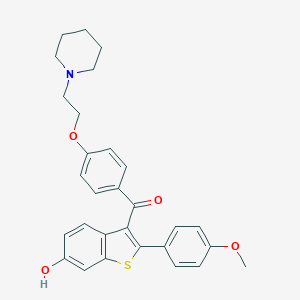 molecular formula C29H29NO4S B043302 Raloxifene 4-Monomethyl Ether 