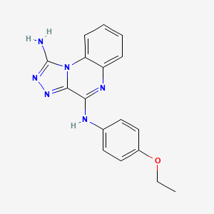 molecular formula C17H16N6O B4330263 N4-(4-ETHOXYPHENYL)-[1,2,4]TRIAZOLO[4,3-A]QUINOXALINE-1,4-DIAMINE 