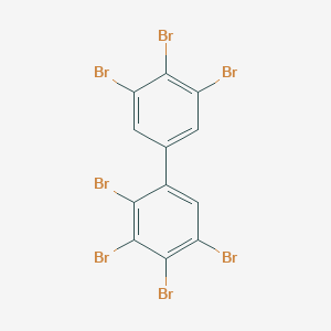 molecular formula C12H3Br7 B043303 2,3,3',4,4',5,5'-Heptabromobiphenyl CAS No. 88700-06-5