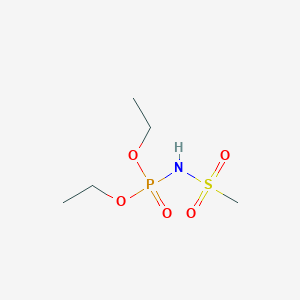 molecular formula C5H14NO5PS B4330767 N-(DIETHOXYPHOSPHORYL)METHANESULFONAMIDE 