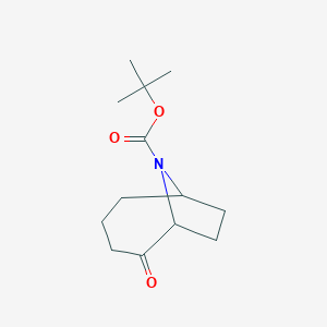 molecular formula C13H21NO3 B433080 Tert-butyl 2-oxo-9-azabicyclo[4.2.1]nonane-9-carboxylate CAS No. 353461-15-1