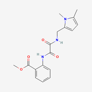 molecular formula C17H19N3O4 B4330905 METHYL 2-({[(1,5-DIMETHYL-1H-PYRROL-2-YL)METHYL]CARBAMOYL}FORMAMIDO)BENZOATE 