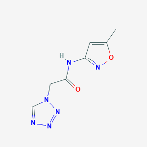 molecular formula C7H8N6O2 B4330971 N-(5-METHYL-1,2-OXAZOL-3-YL)-2-(1H-1,2,3,4-TETRAZOL-1-YL)ACETAMIDE 