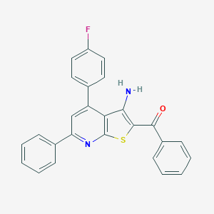[3-Amino-4-(4-fluorophenyl)-6-phenylthieno[2,3-b]pyridin-2-yl](phenyl)methanone