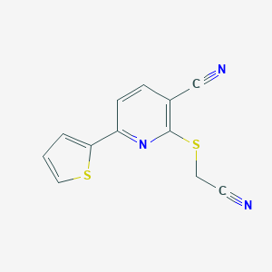 2-[(Cyanomethyl)sulfanyl]-6-(2-thienyl)nicotinonitrile