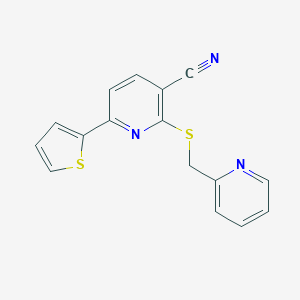 2-[(2-Pyridinylmethyl)sulfanyl]-6-(2-thienyl)nicotinonitrile
