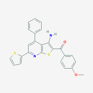 [3-Amino-4-phenyl-6-(2-thienyl)thieno[2,3-b]pyridin-2-yl](4-methoxyphenyl)methanone