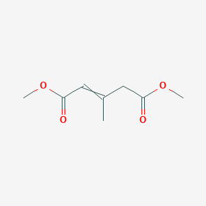 molecular formula C8H12O4 B043314 Dimethyl 3-methylpent-2-enedioate CAS No. 52313-87-8