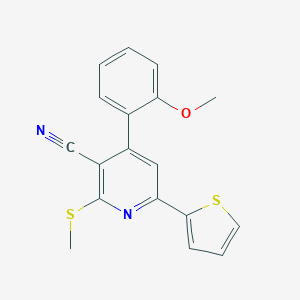 4-(2-Methoxyphenyl)-2-(methylsulfanyl)-6-(2-thienyl)nicotinonitrile